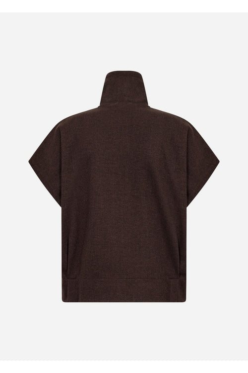 Soya Concept Vagna 27820 Waistcoat Dark Brown — view 2. Shop Soya Concept at Dotique