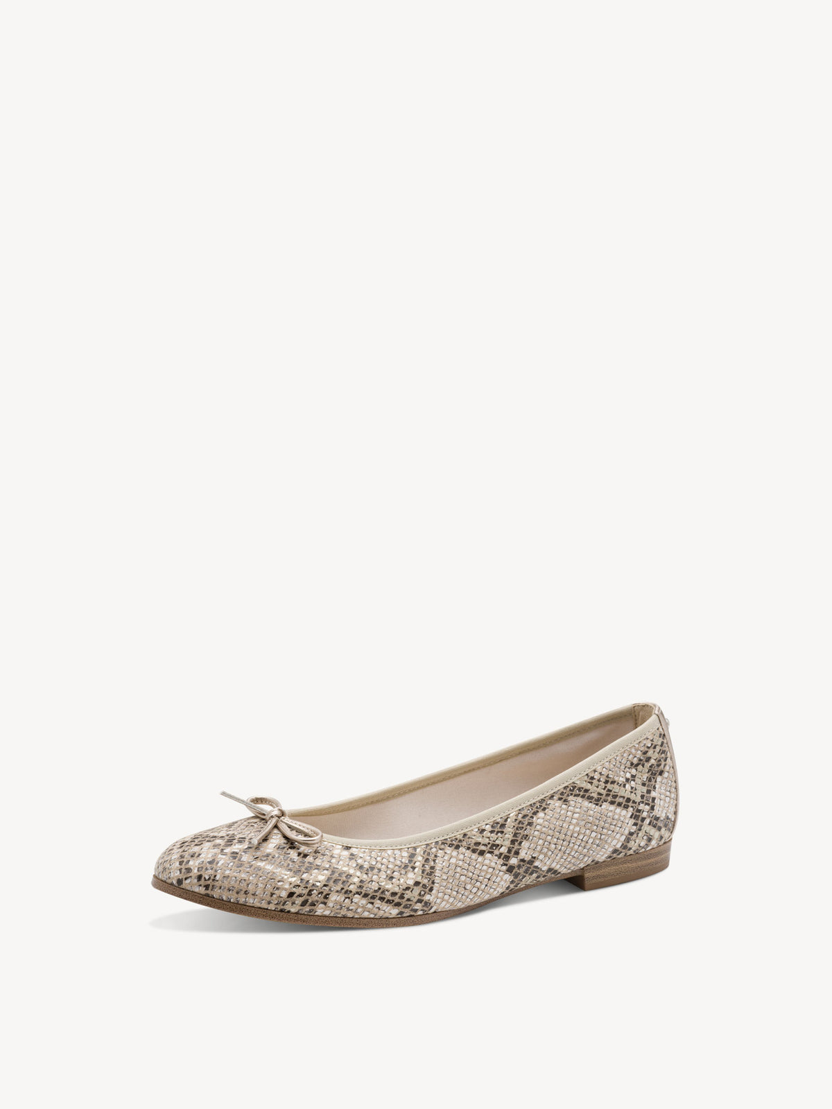 Shop Tamaris at Dotique – 1-22154-46-483 Snake Print Ballerina Shoes, view 5