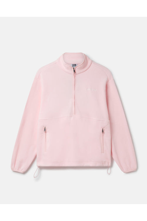Gym+Coffee Polar Half Zip Fleece Ballet Pink. View 2. Shop Gym+Coffee at Dotique.