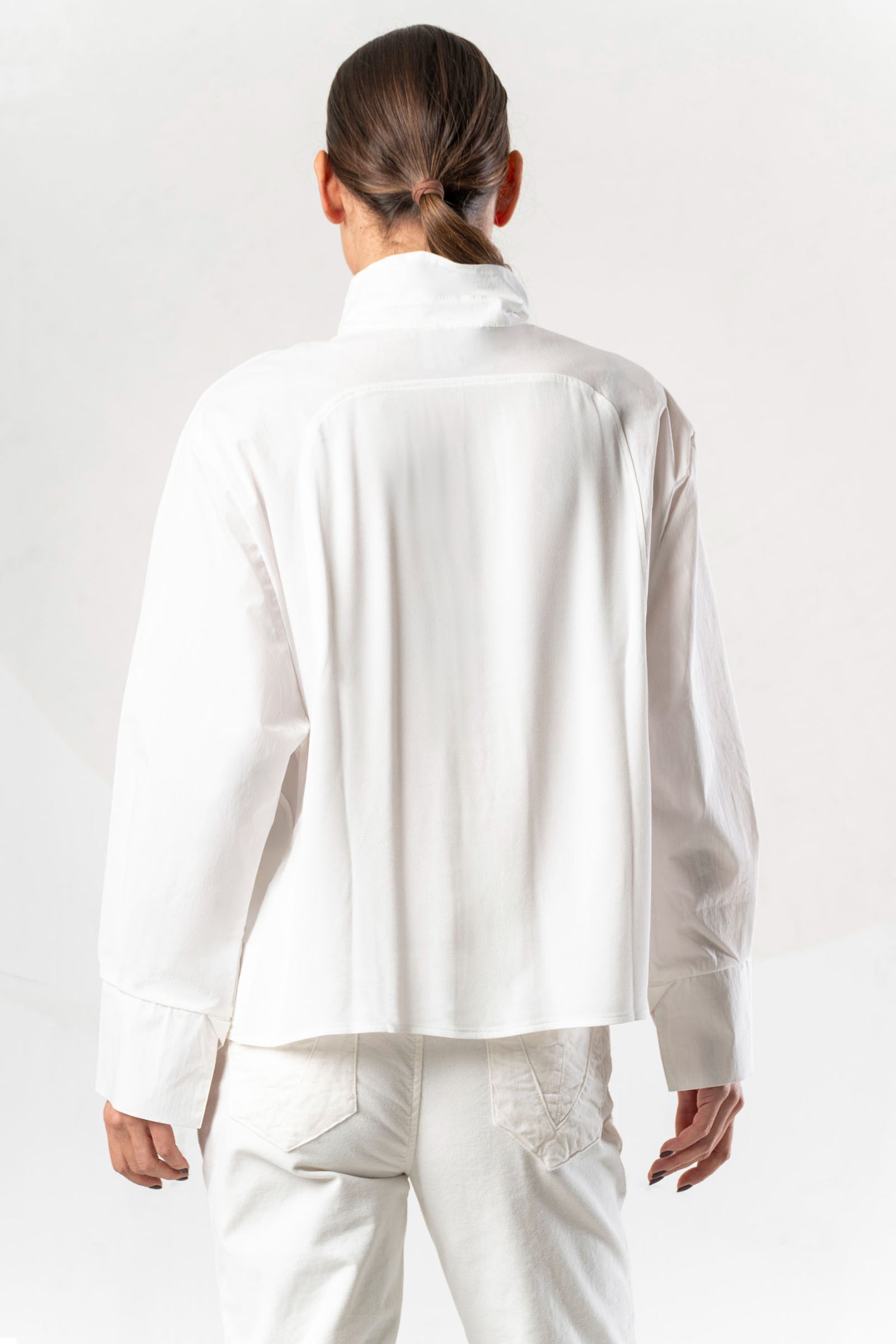 Shop the Elisa Cavaletti ELW261029800 Off White Blouse at Dotique. A premium Italian designer blouse with beautiful detailing for AW26.