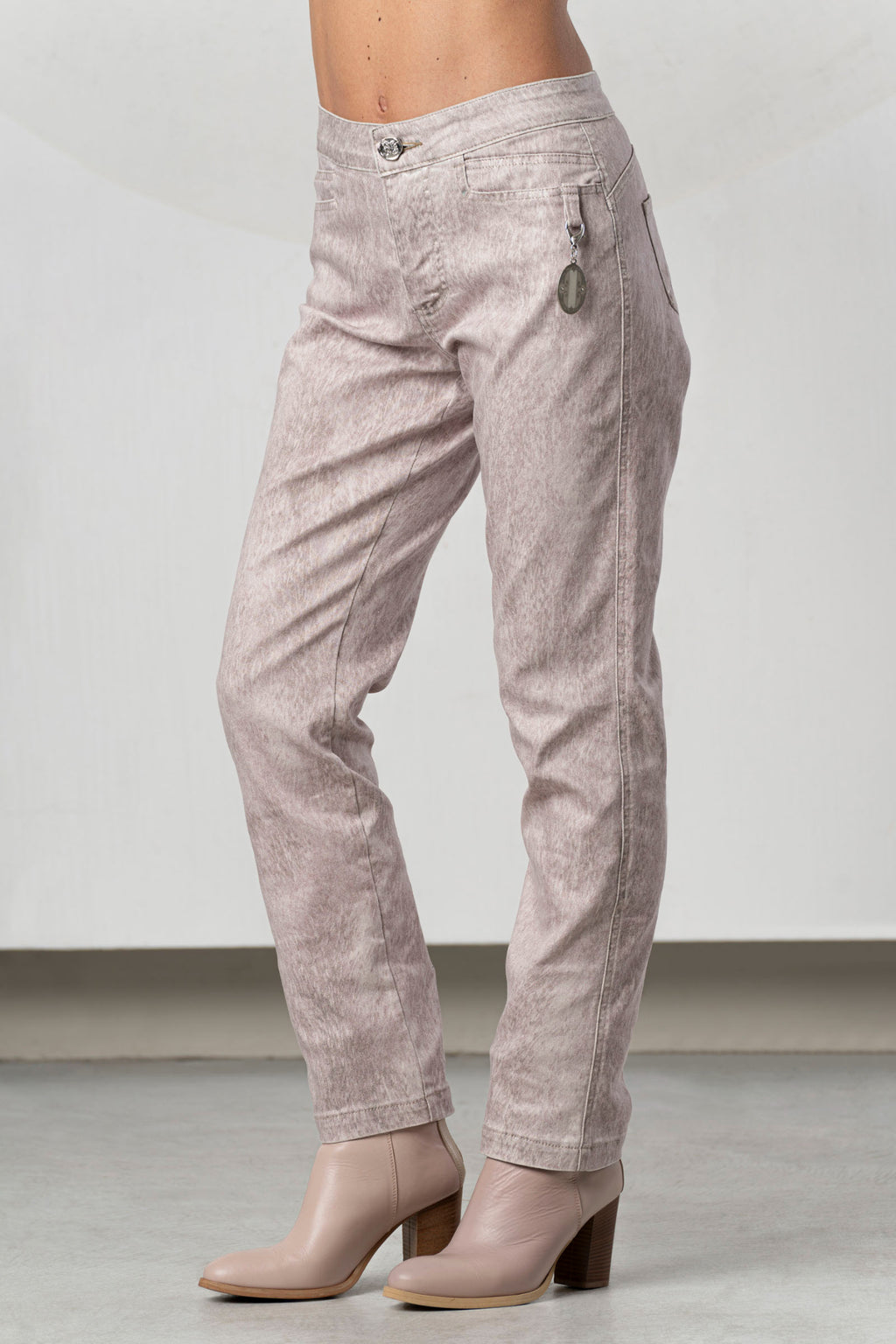 Side view of Elisa Cavaletti ELW266003700 Jeans - Print by Elisa Cavaletti, shop the vendor at Dotique for chic denim styles