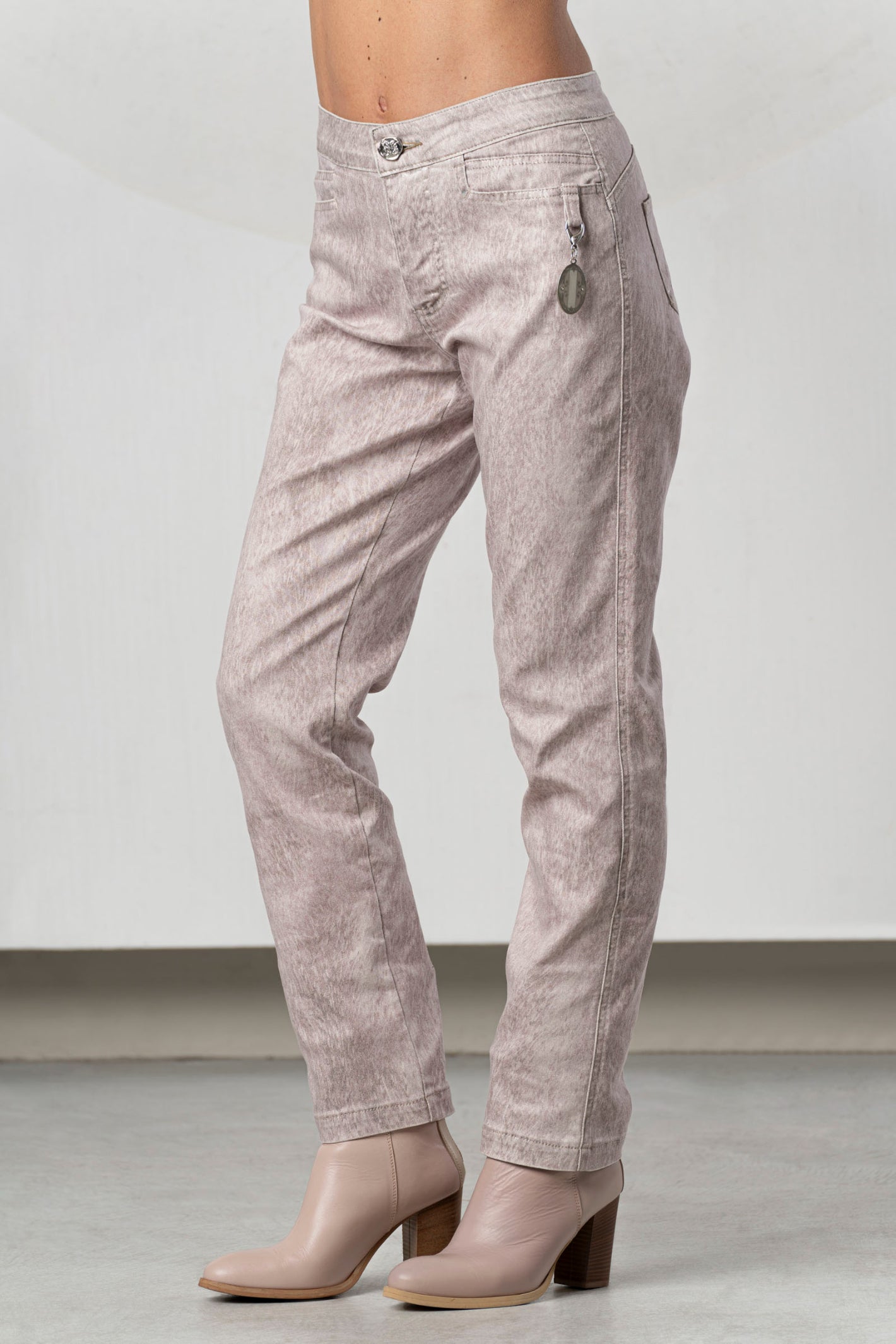 Side view of Elisa Cavaletti ELW266003700 Jeans - Print by Elisa Cavaletti, shop the vendor at Dotique for chic denim styles