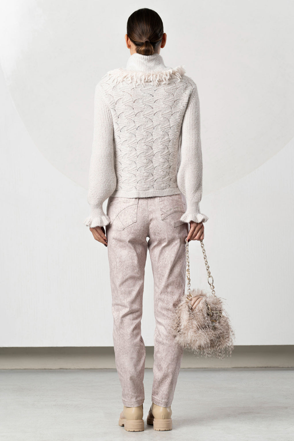 Back view of Elisa Cavaletti ELW266003700 Jeans - Print by Elisa Cavaletti, shop the vendor at Dotique for stylish denim
