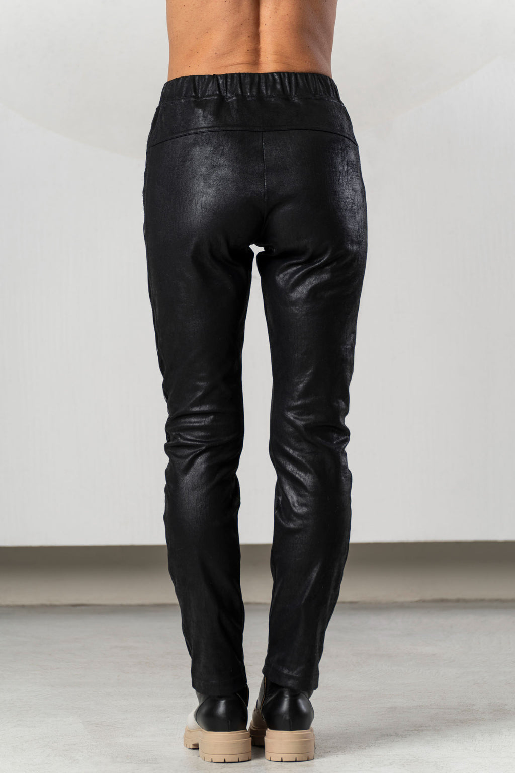 Shop Elisa Cavaletti ELW266054108 Black Trousers at Dotique. Premium women's designer trousers with stretch and distinctive detailing for AW26.