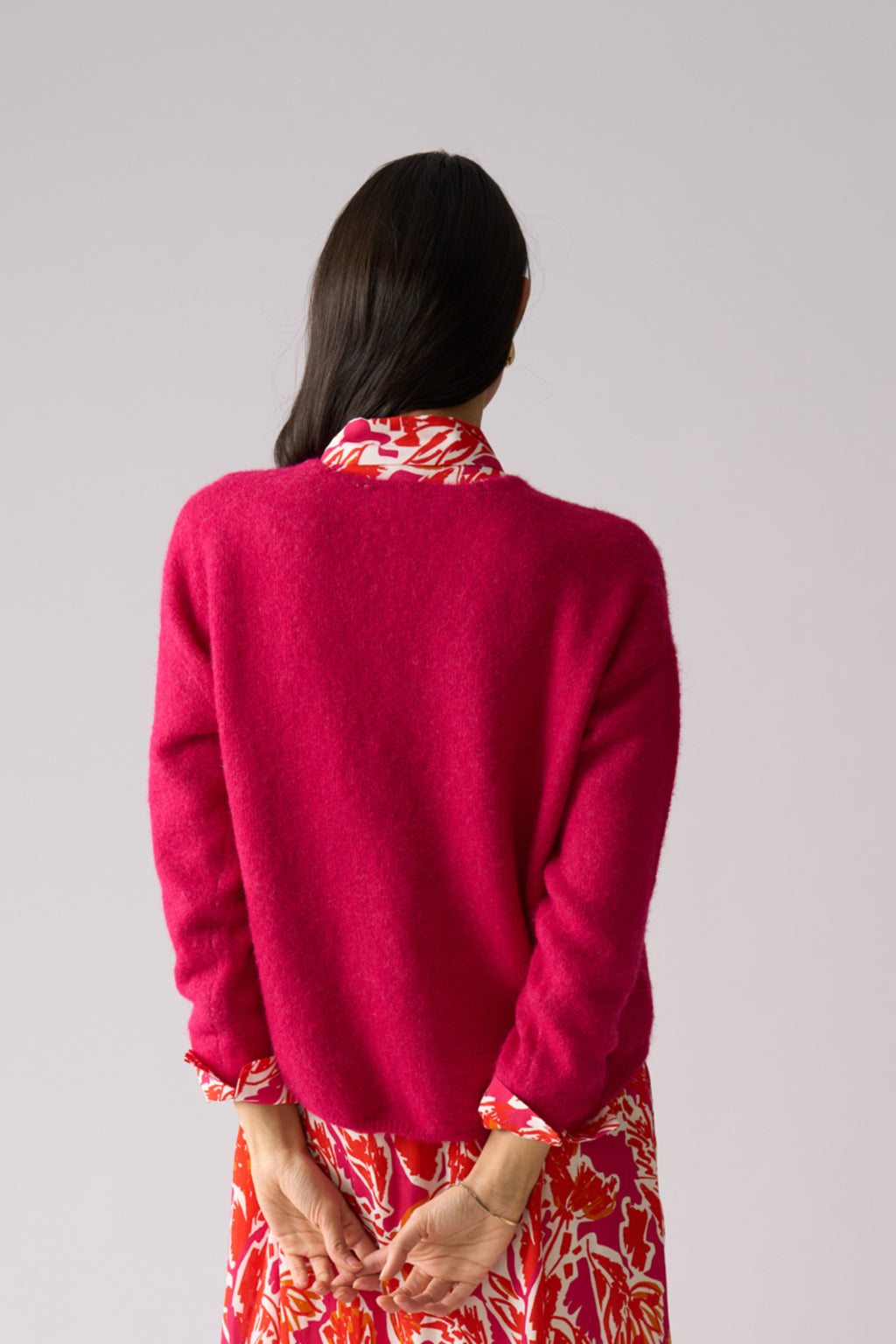 Foil FO8075 Jumper Half Jumper Hot Pink