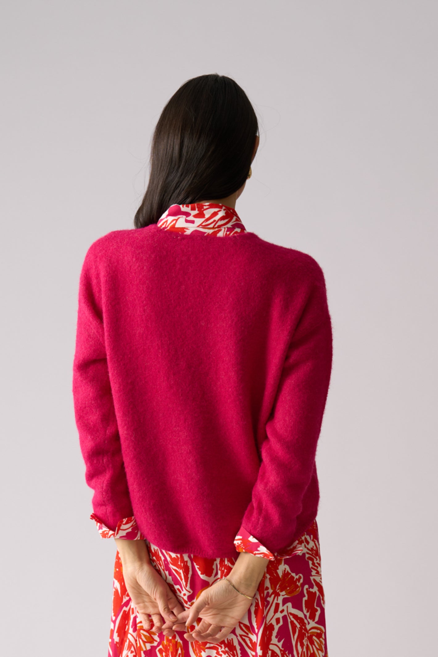 Foil FO8075 Jumper Half Jumper Hot Pink