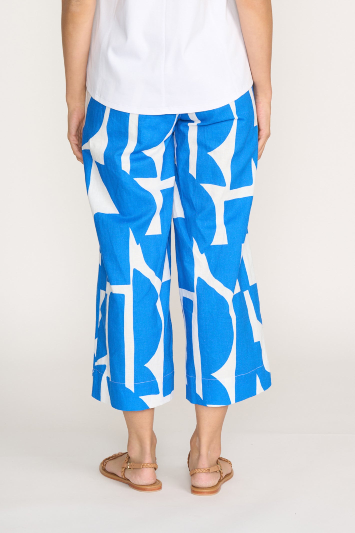 Back view of relaxed fit Foil Fo8364 Natural Ability Trousers Reflection by Foil Shop the vendor at Dotique