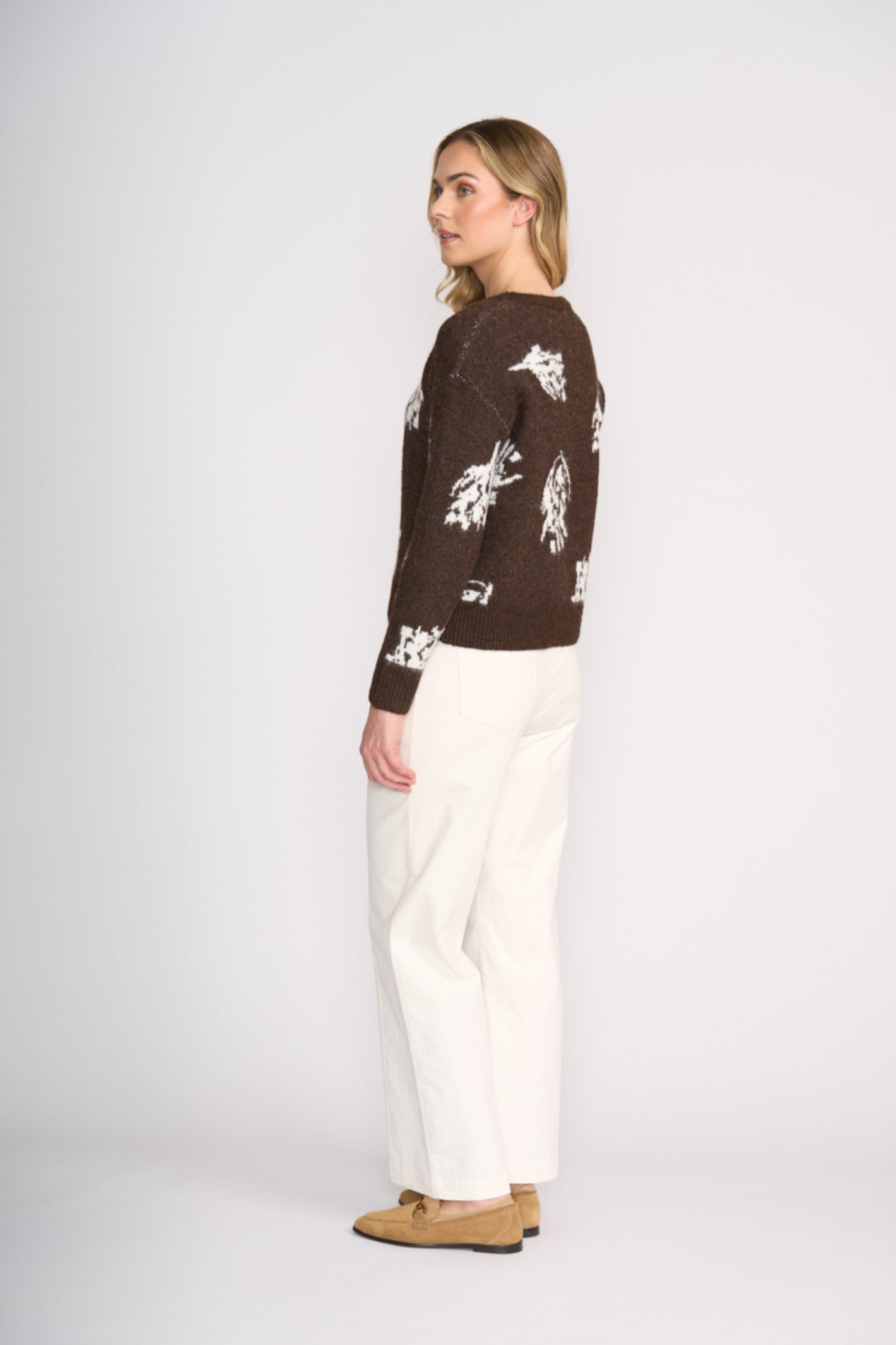 Foil FO8376 Bloom & Loom Jumper Coffee Mix