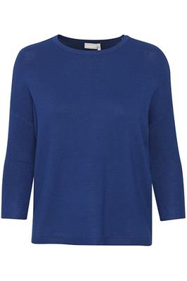 Fransa FRBLUME PU 2 Bellwether Blue Round Neck Jumper Front View