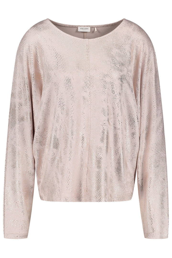 Gerry Weber 270225-35030 90544 Taupe Shimmer Top - Dotique