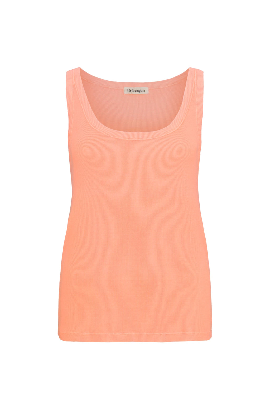 Liv Bergen Rumer New Top – Neon Orange (LB418D315-111-291S6) by liv bergen shop liv bergen at Dotique front view