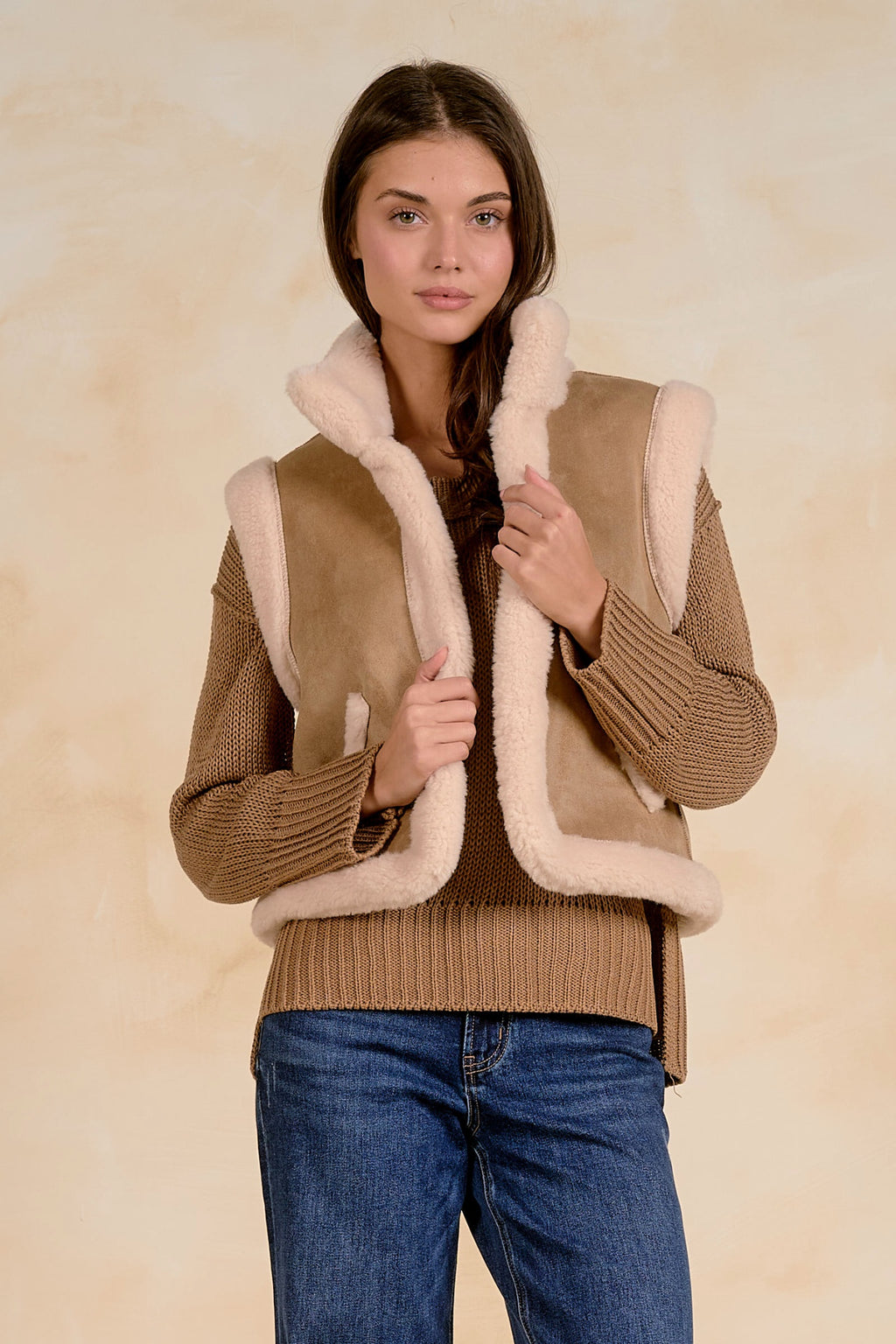 Elan JK8280 Reversible Sleeveless Vest – Mocha