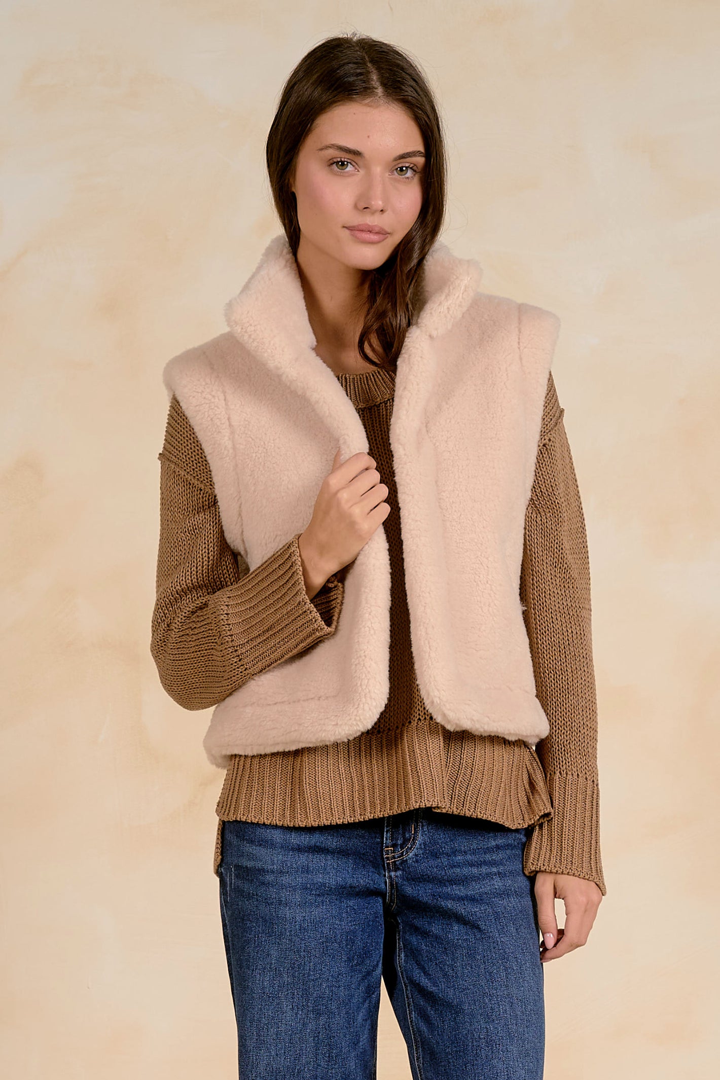 Elan JK8280 Reversible Sleeveless Vest – Mocha