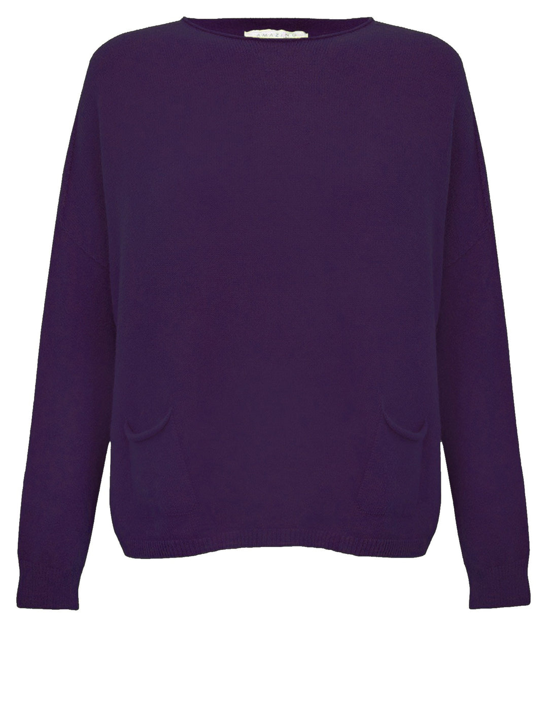 Amazing Woman Jodie Fine Knit 2 Front Pocket Jumper