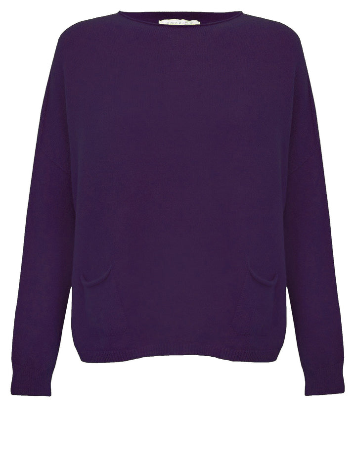 Amazing Woman Jodie Fine Knit 2 Front Pocket Jumper