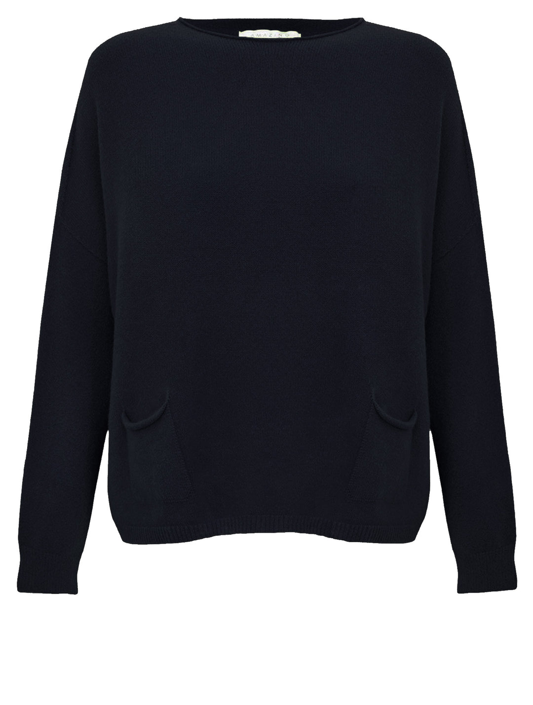 Amazing Woman Jodie Fine Knit 2 Front Pocket Jumper