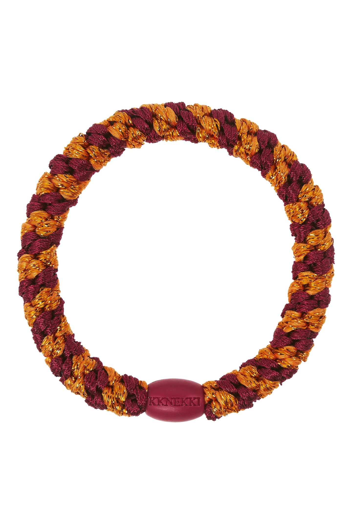 KKNEKKI Bordeaux orange glitter Stripe
