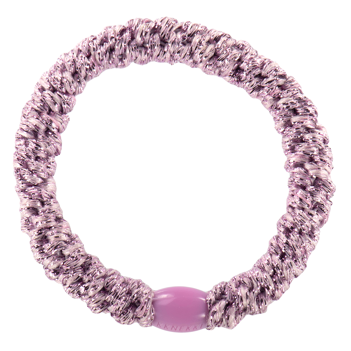 KKNEKKI Pink Glitter hair tie by KKNEKKI, shop the vendor KKNEKKI now at Dotique for stylish accessories