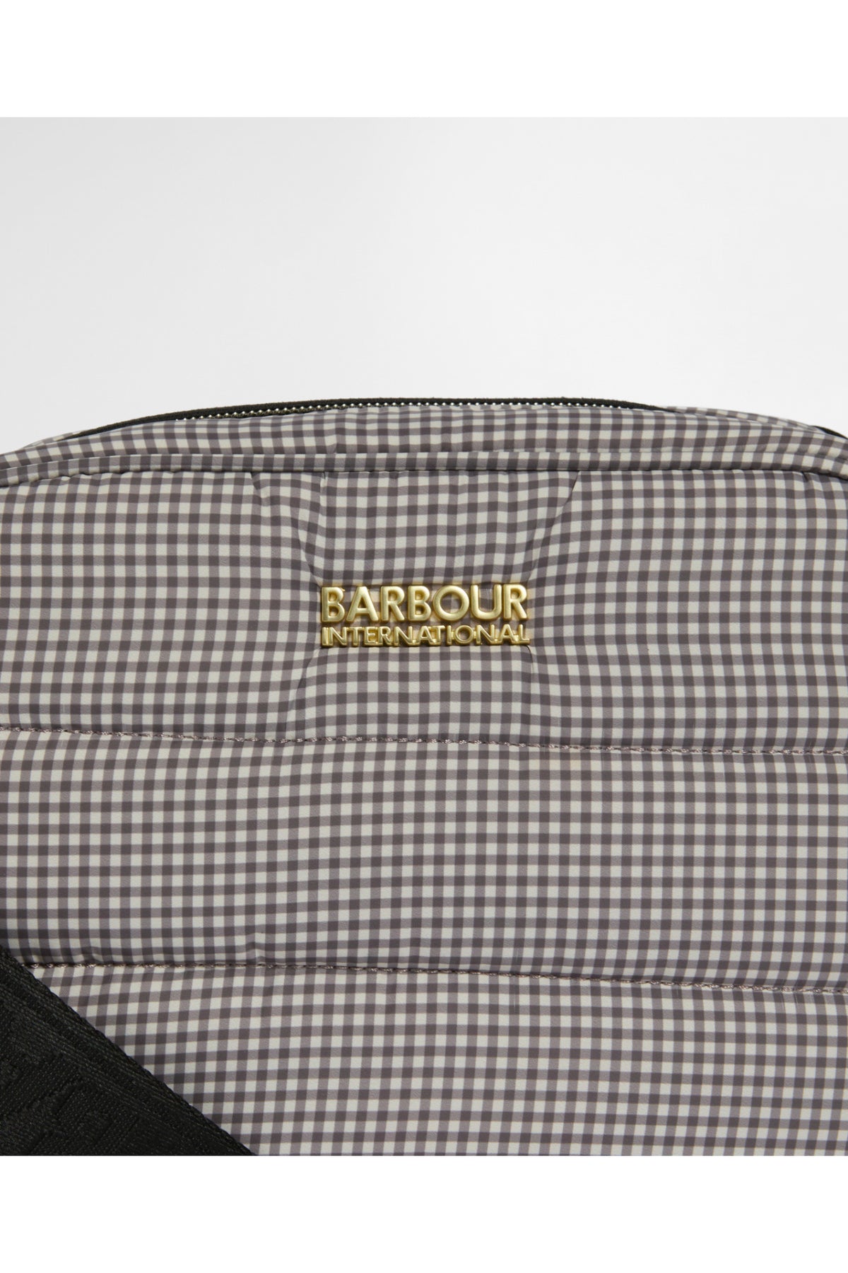 Barbour International Monaco Check Crossbody Truffle Check Bag LBA0584