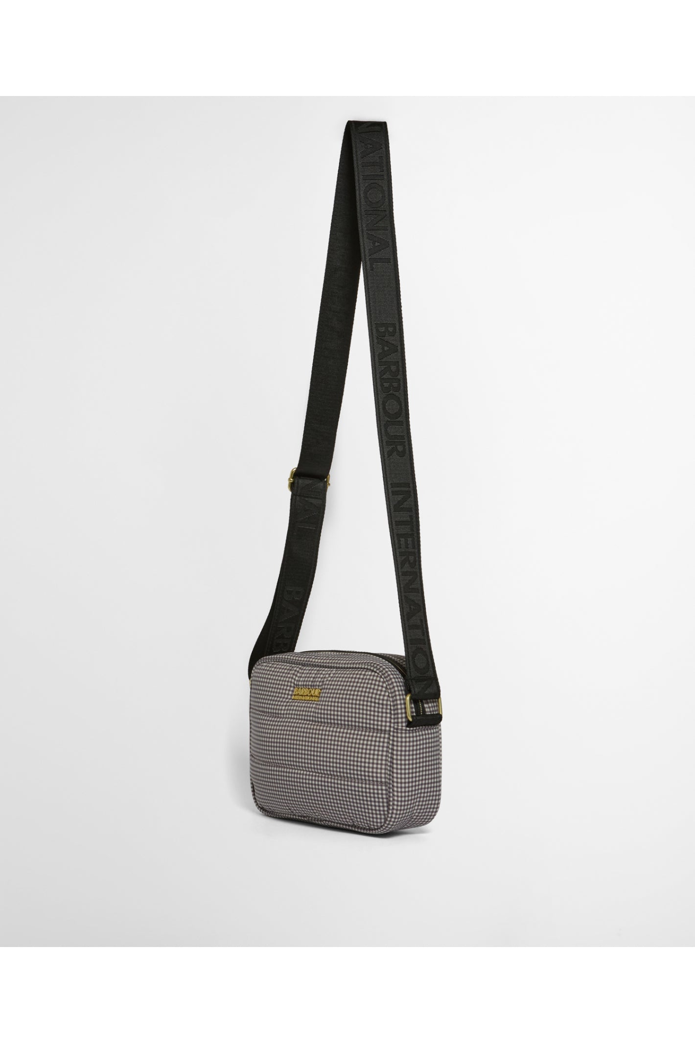 Barbour International Monaco Check Crossbody Truffle Check Bag LBA0584