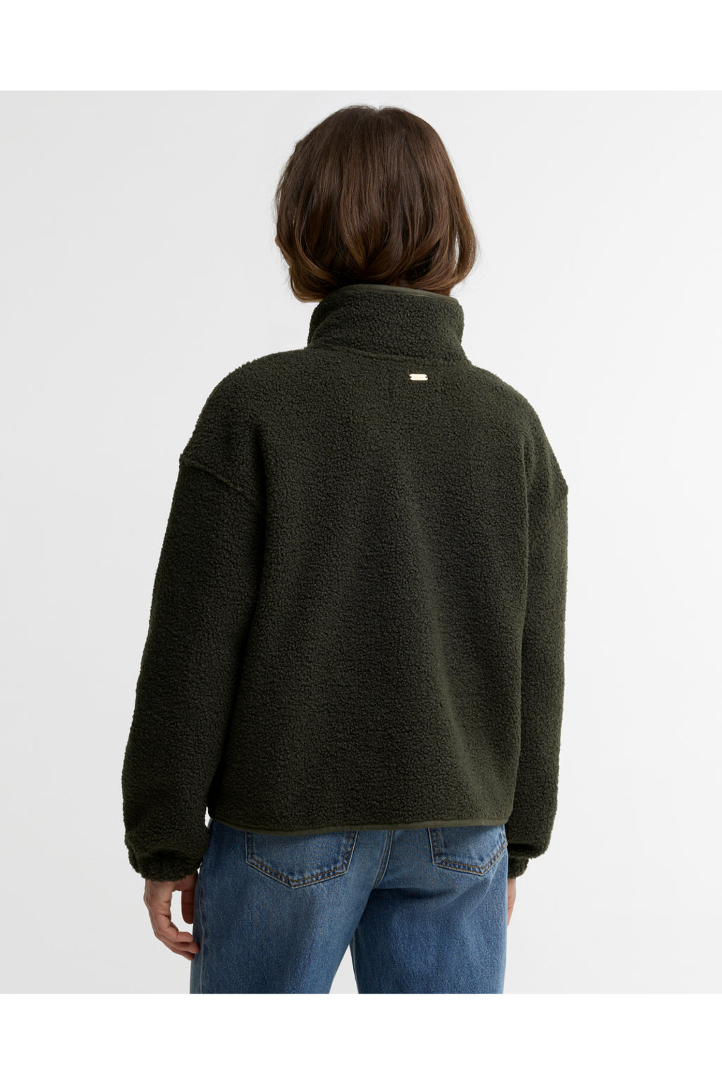 Barbour Mabel Fleece Olive LFL0095