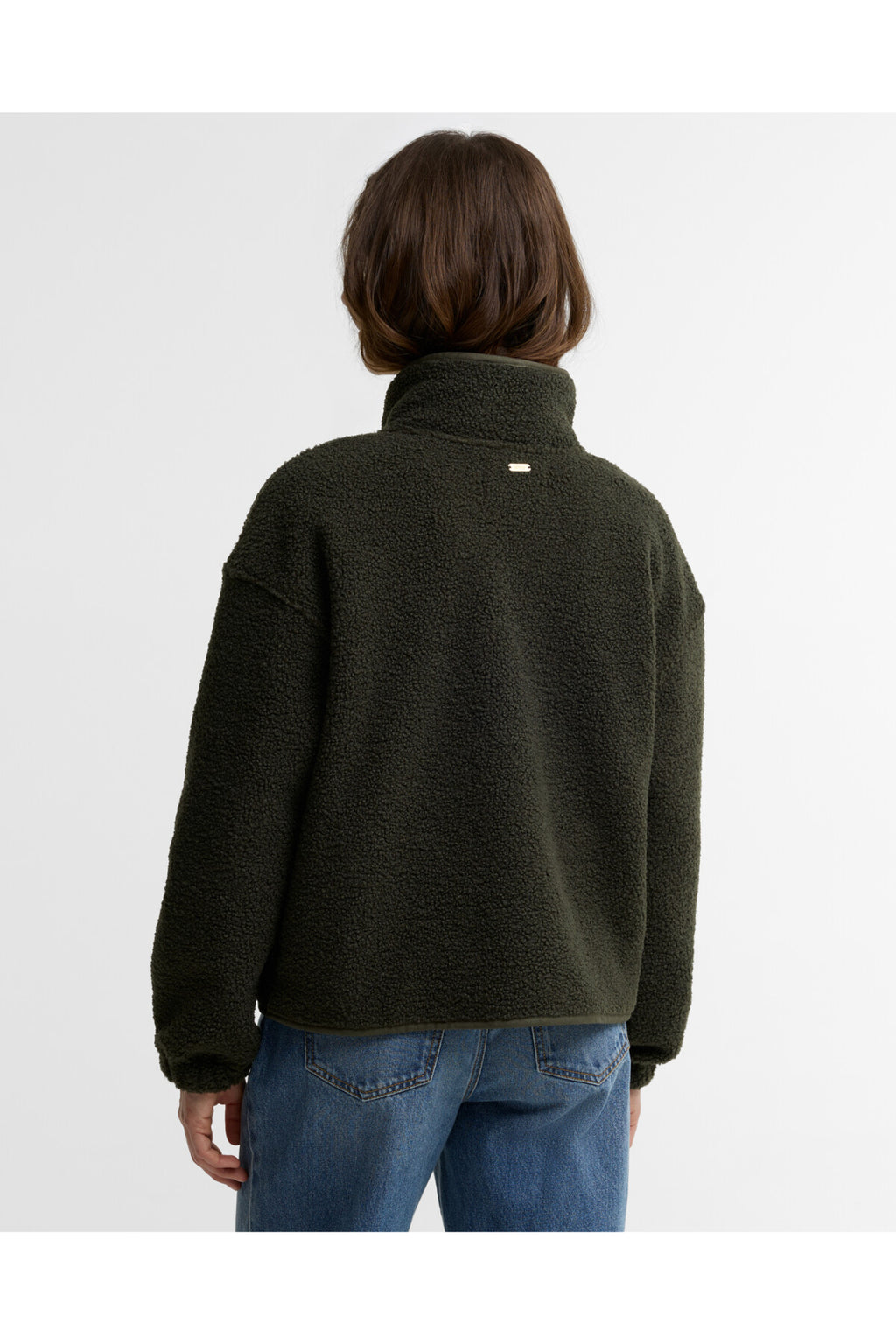 Barbour Mabel Fleece Olive LFL0095