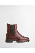 Barbour Evie Faux Fur Chelsea Boot Brown LFO0811