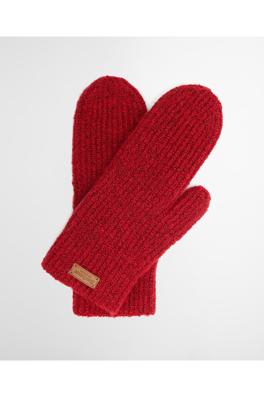 Barbour Pendle Knit Mitts Crimson Red LGL0163