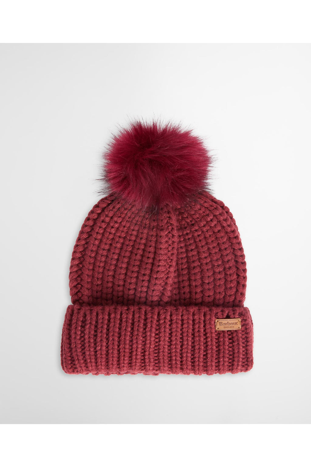 Barbour Saltburn Beanie & Scarf Gift Set Cranberry LGS0023
