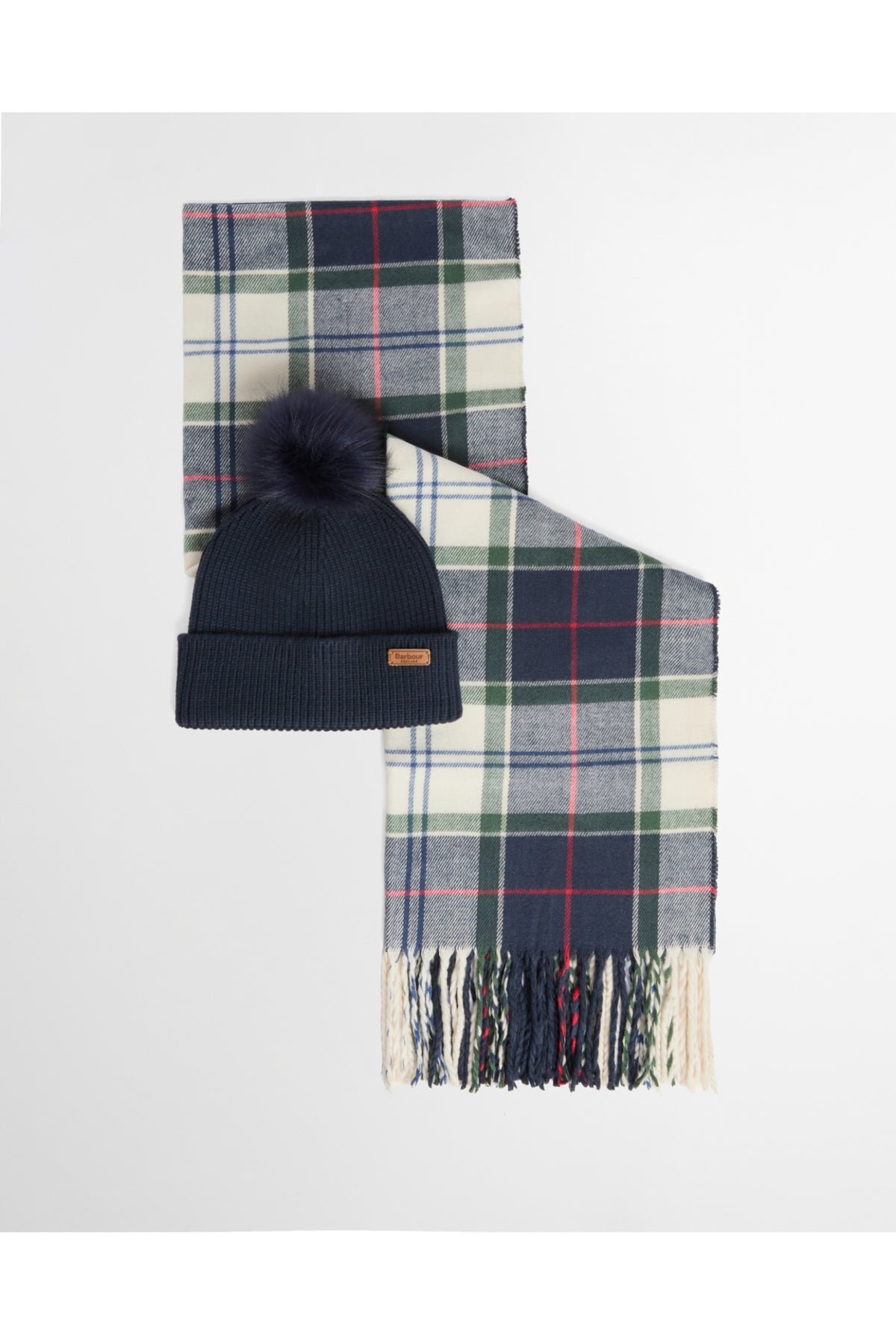 Barbour Dover Beanie & Hailes Scarf Gift Set Light Evergreen LGS0054