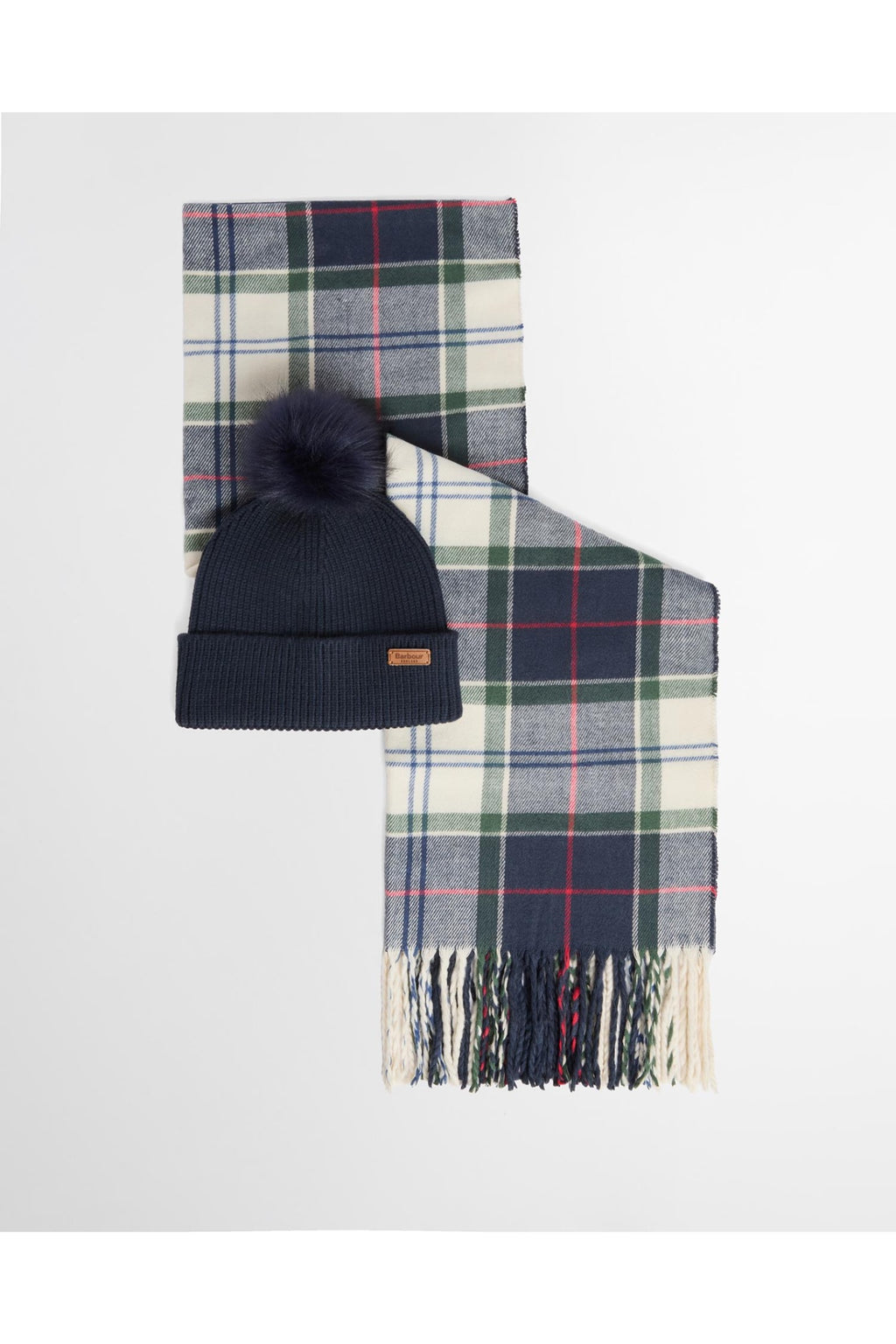 Barbour Dover Beanie & Hailes Scarf Gift Set Light Evergreen LGS0054