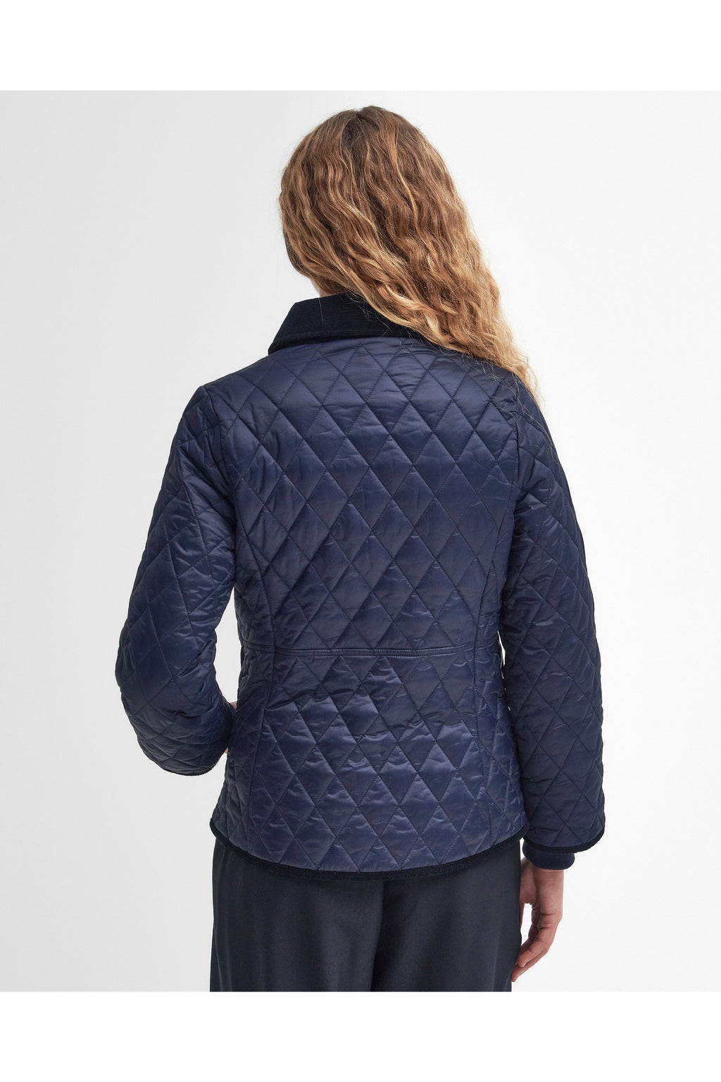 Barbour Fitted Beadnell Quilted Jacket Navy/Classic LQU1765