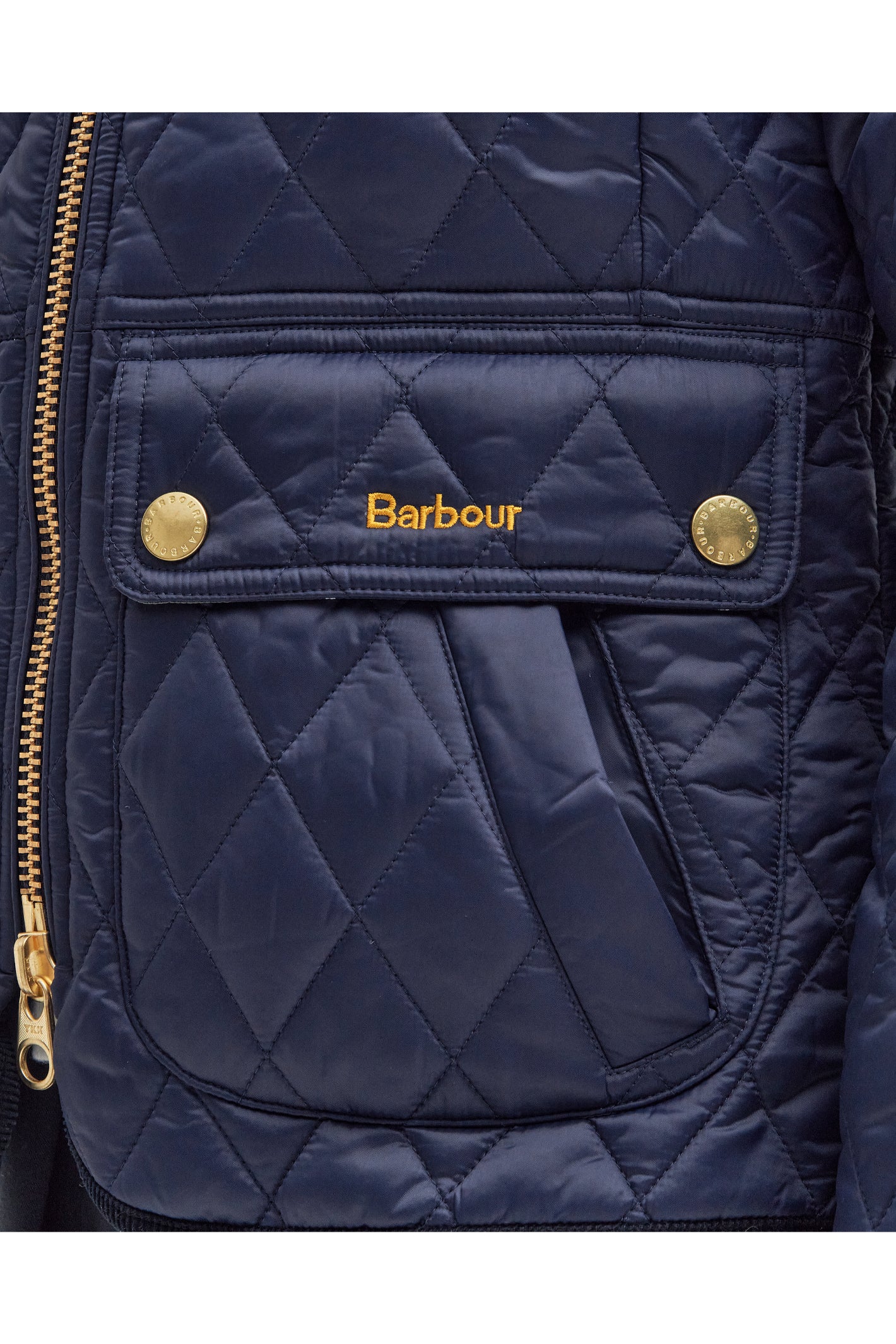 Barbour Fitted Beadnell Quilted Jacket Navy/Classic LQU1765