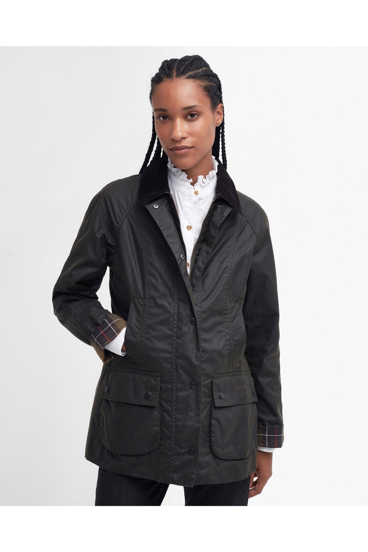 Barbour Classic Beadnell Wax Jacket Olive LWX0668