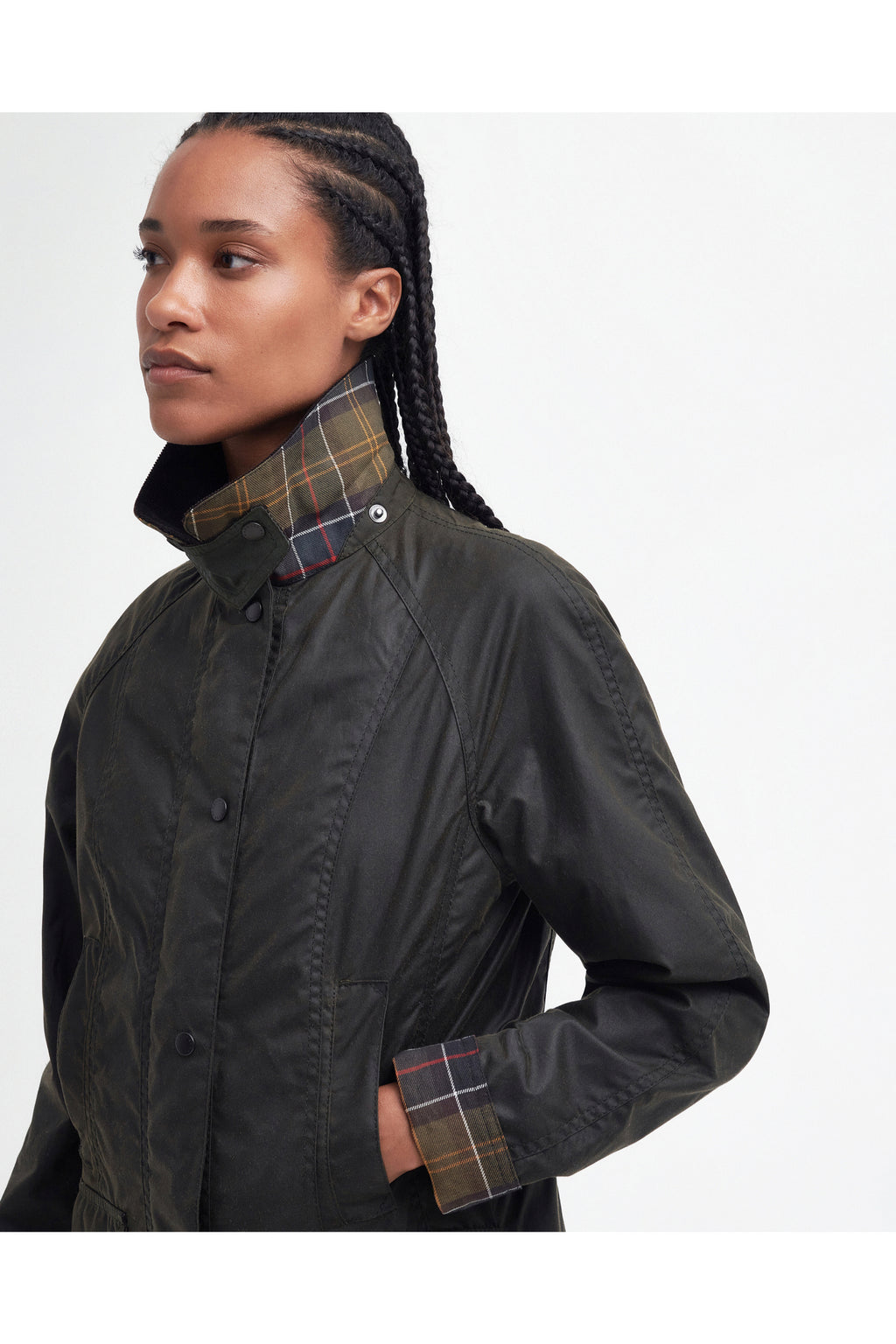 Barbour Classic Beadnell Wax Jacket Olive LWX0668