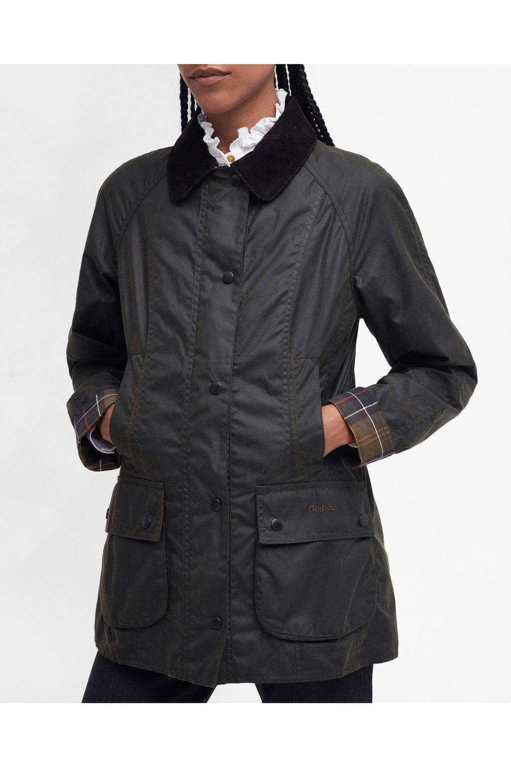 Barbour Classic Beadnell Wax Jacket Olive LWX0668