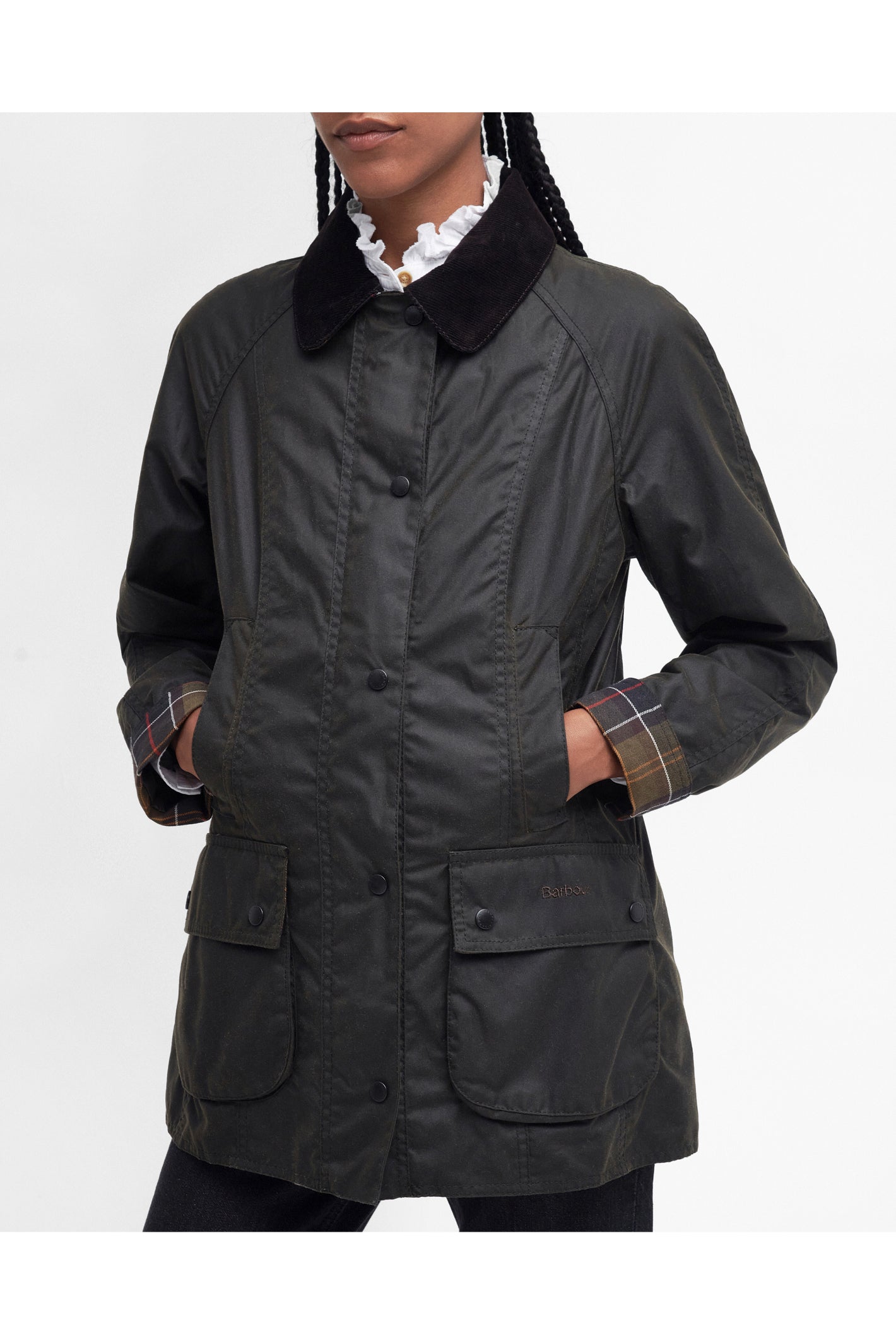 Barbour Classic Beadnell Wax Jacket Olive LWX0668