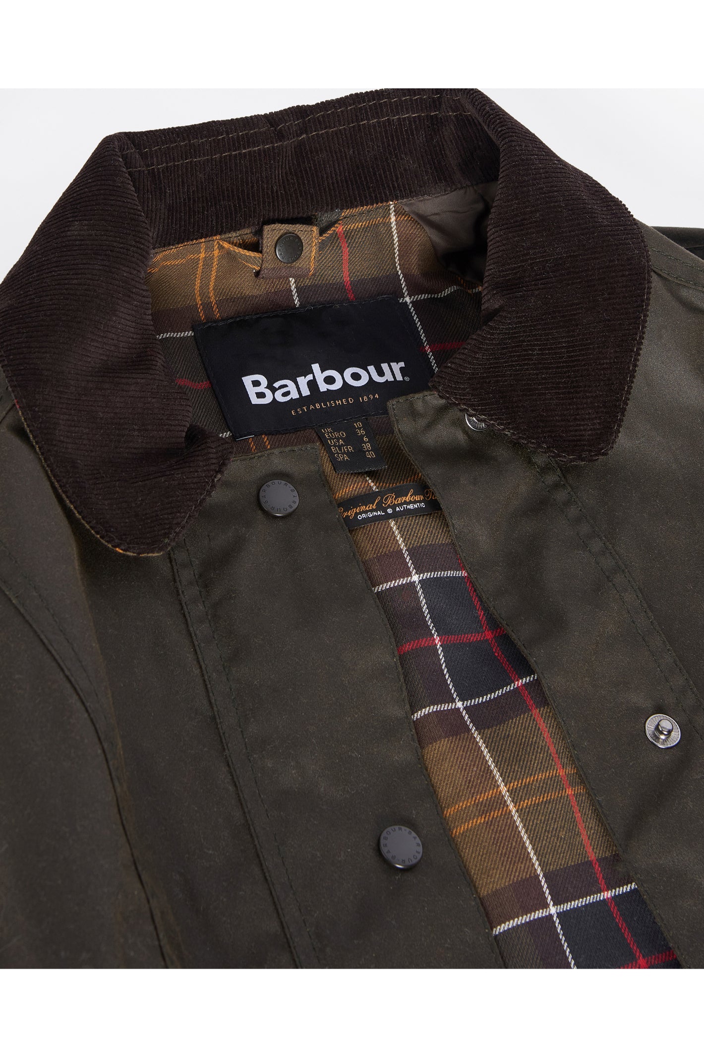 Barbour Classic Beadnell Wax Jacket Olive LWX0668