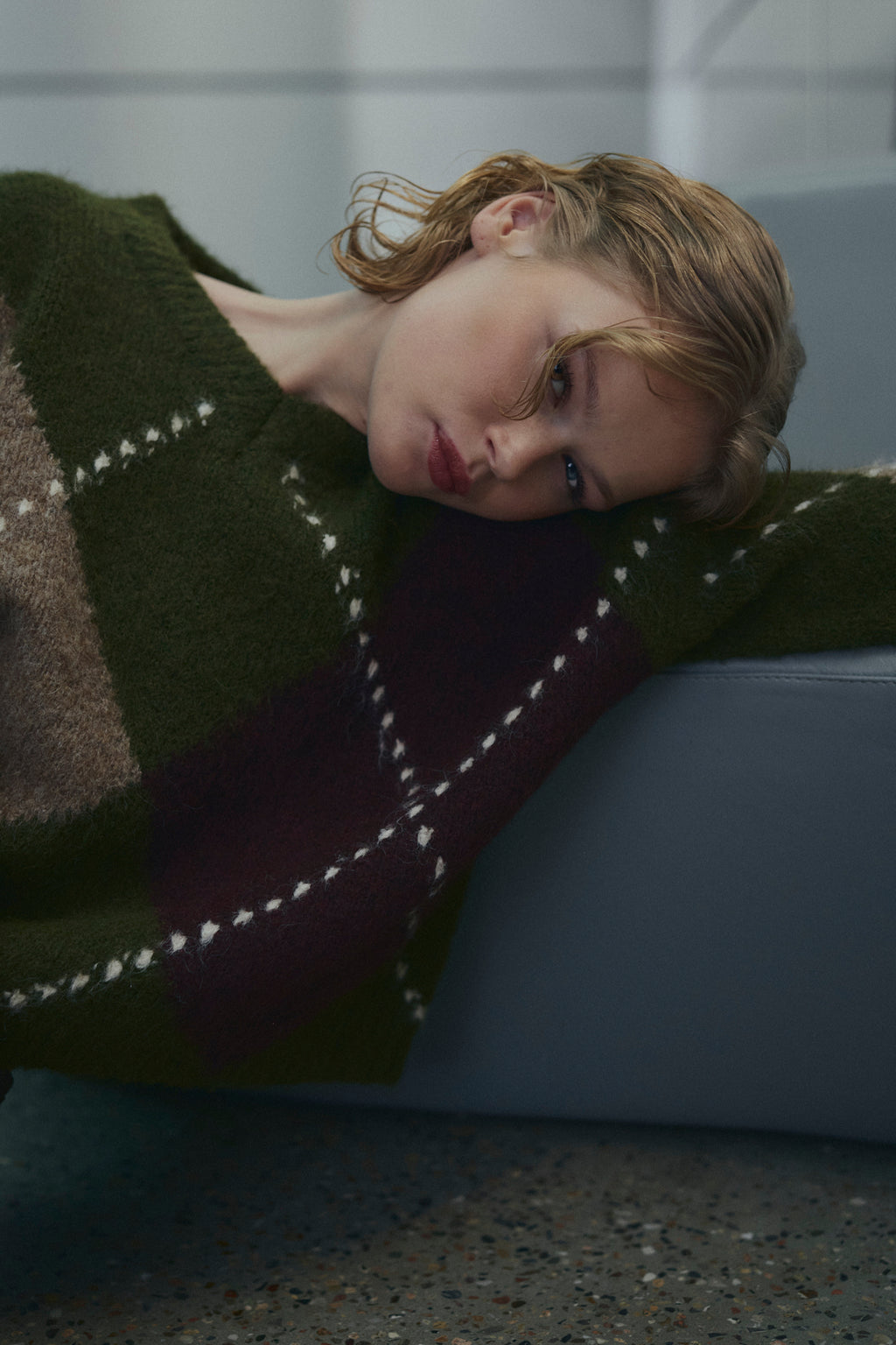 Noella Lai Knit Avocado Green Mix