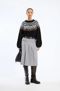 MUNTHE Vaffie Sequin Knit – Mix Black