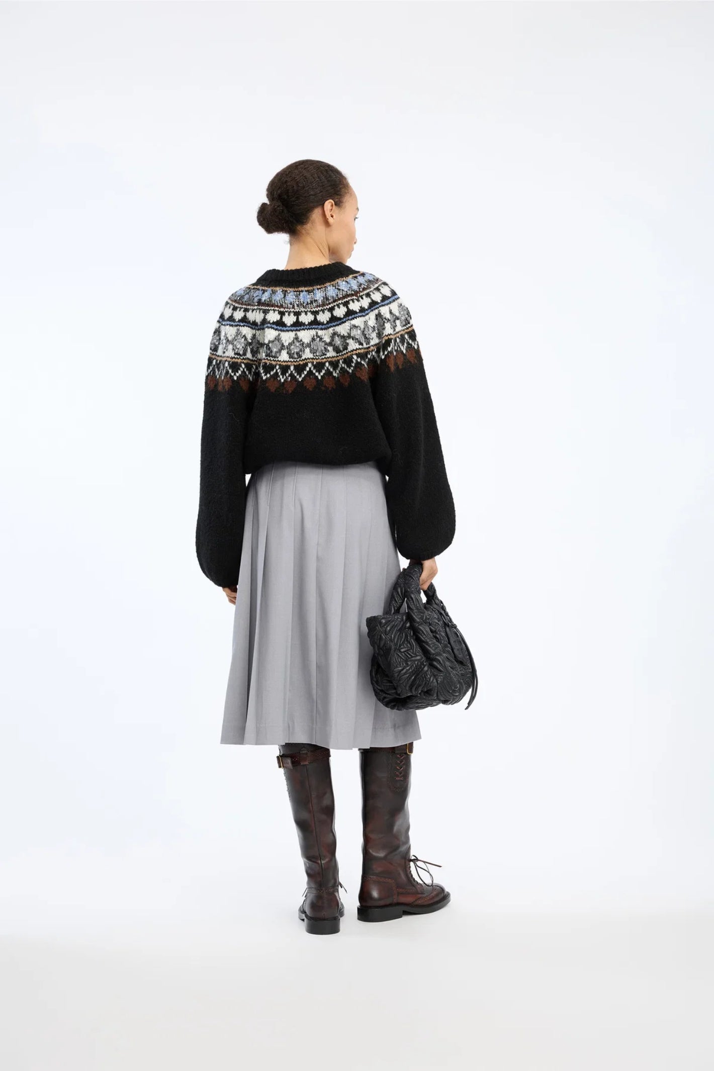 MUNTHE Vaffie Sequin Knit – Mix Black