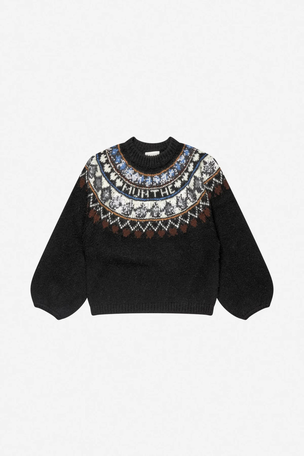MUNTHE Vaffie Sequin Knit – Mix Black