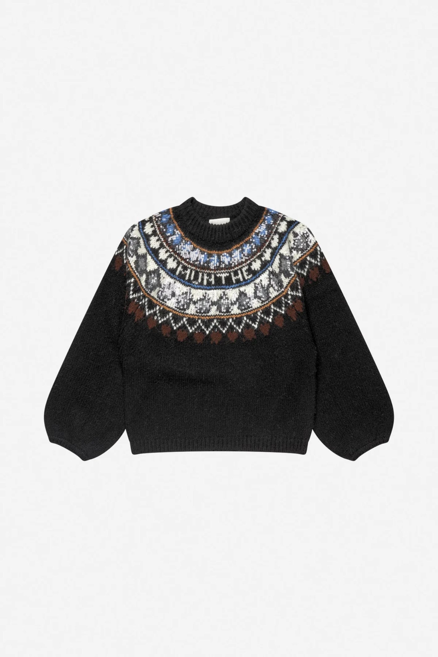MUNTHE Vaffie Sequin Knit – Mix Black