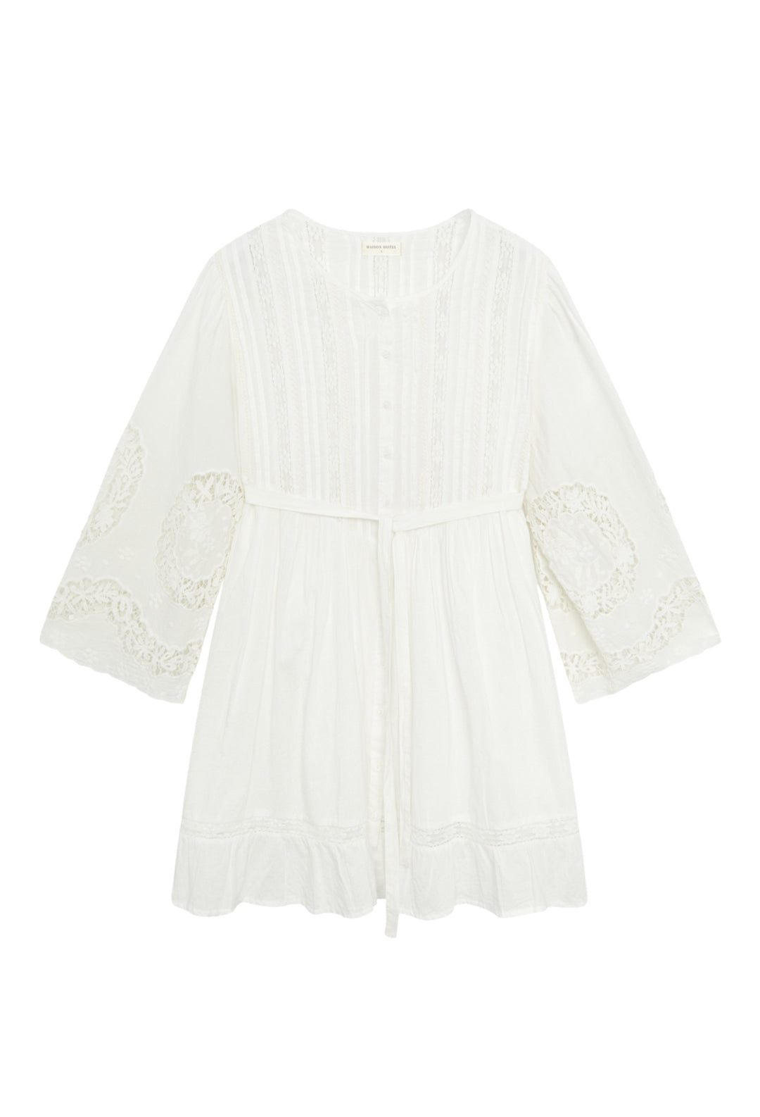 Maison Hotel Normandie Clementine Dress in White Lillies