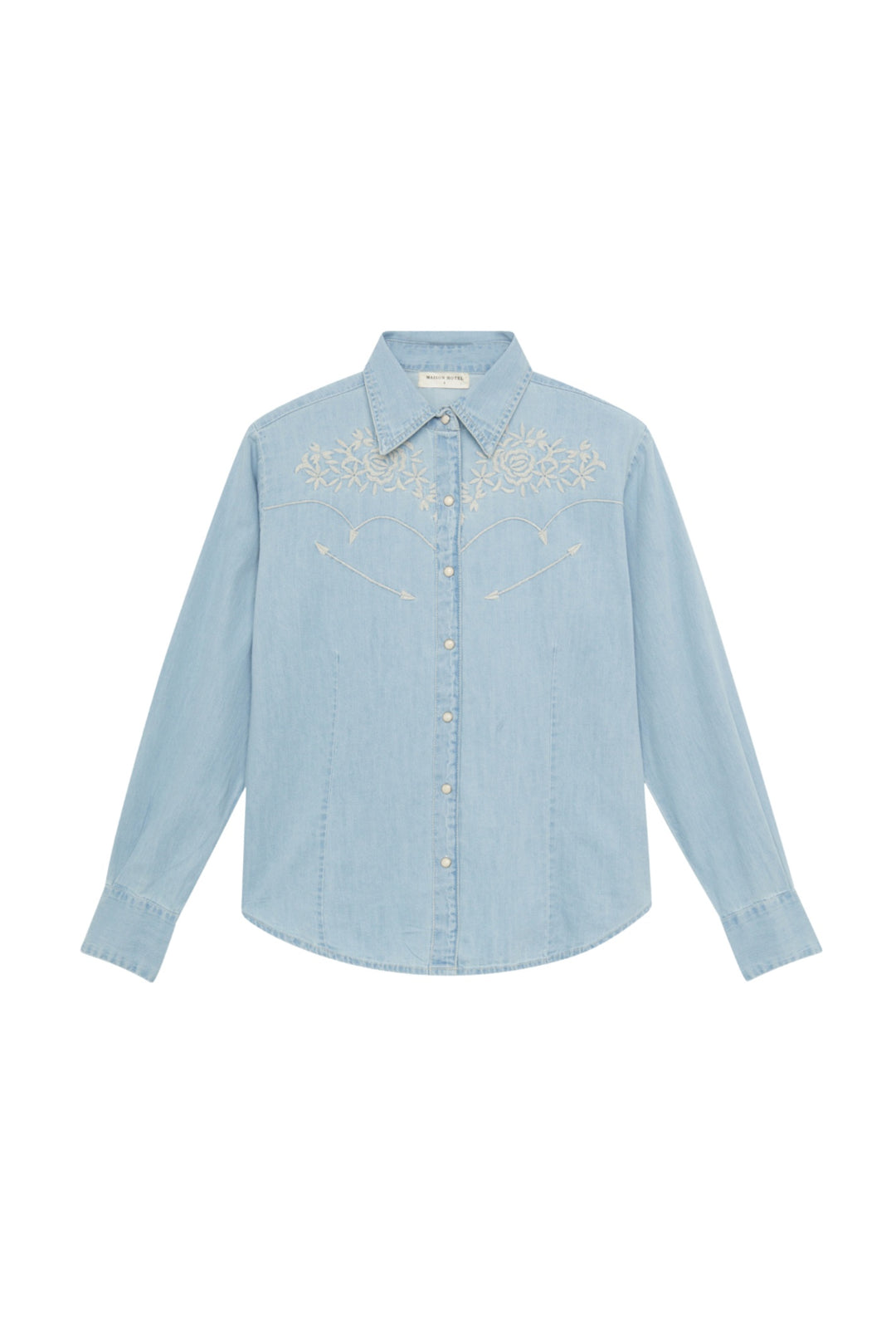 Maison Hotel Texas Sun Austin Blouse Mustang Blue Dotique