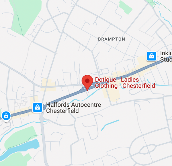 Map showing location of 296/8 Chatsworth Rd, Chesterfield