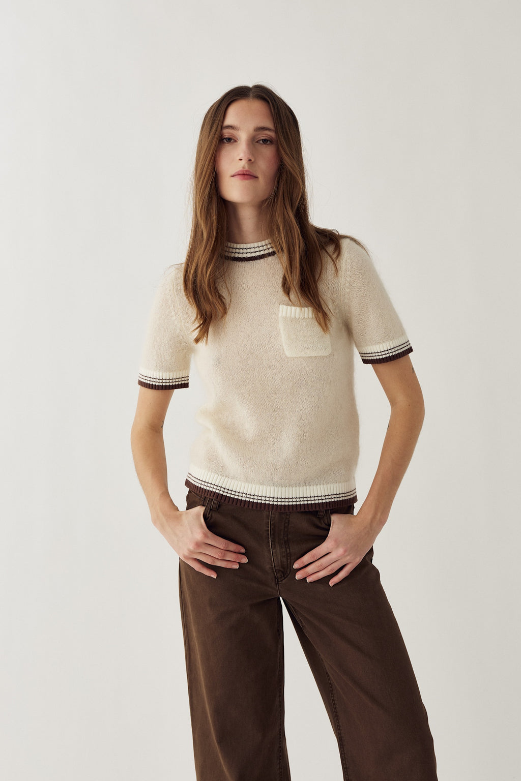 Noella N-Marthy Knit Ivory Brown