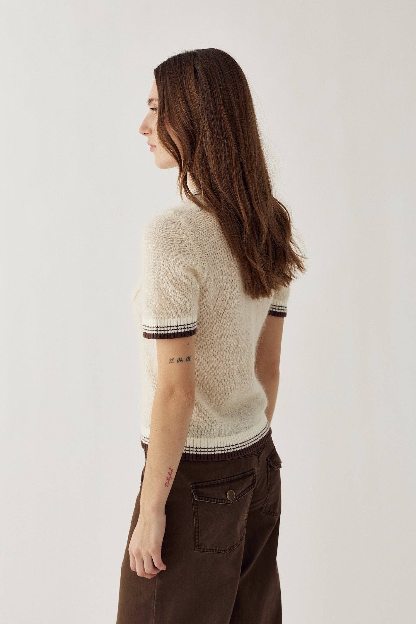 Noella N-Marthy Knit Ivory Brown