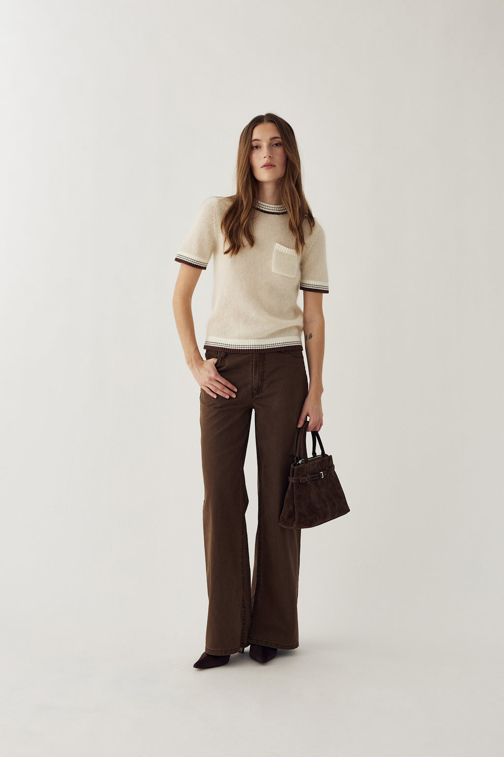 Noella N-Marthy Knit Ivory Brown