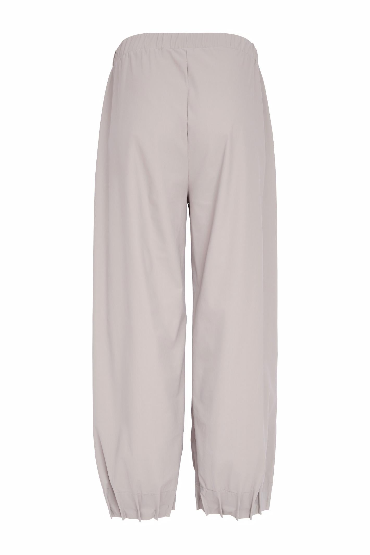 Naya NAS26230 Taupe Wide Leg Trousers by Naya soft lightweight fabric shop Naya at Dotique